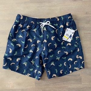 Trunks Surf and Swim Co Sano Swim Shorts Size S‎ - XXL Chambray Banana